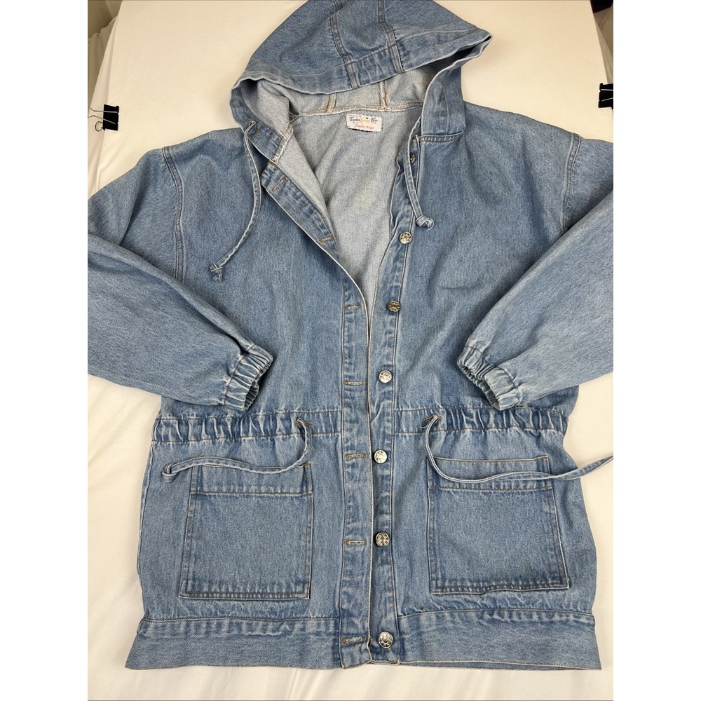 Handmade Denim Dress Jacket Pockets Fits Like Large